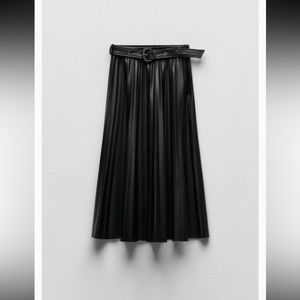 Zara leather skirt